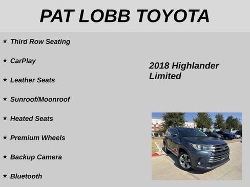 Used 2018 Toyota Highlander Limited FWD image 20