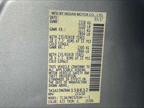 Used 2017 Nissan Murano S FWD image 19
