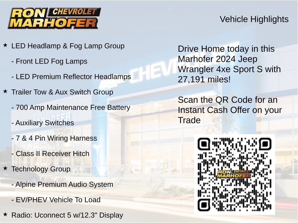 Used 2024 Jeep Wrangler Unlimited w/ Technology Group AWD/4WD image 15