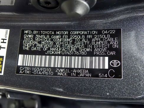 Certified 2022 Toyota Prius LE image 29