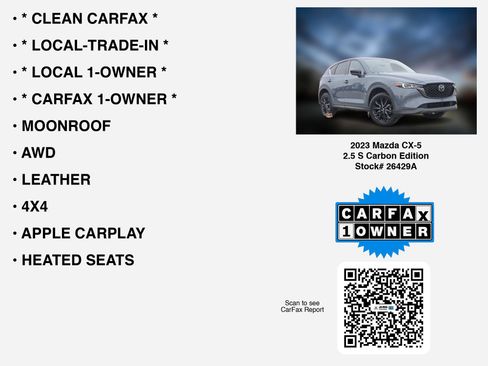 Used 2023 MAZDA CX-5 Carbon Edition image 7