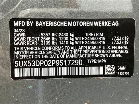 Used 2023 BMW X3 xDrive30i w/ Convenience Package image 40