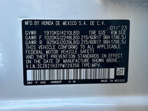 Used 2023 Honda HR-V LX image 30