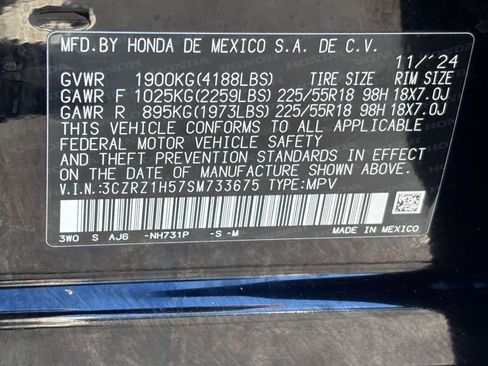 Certified 2025 Honda HR-V Sport image 36