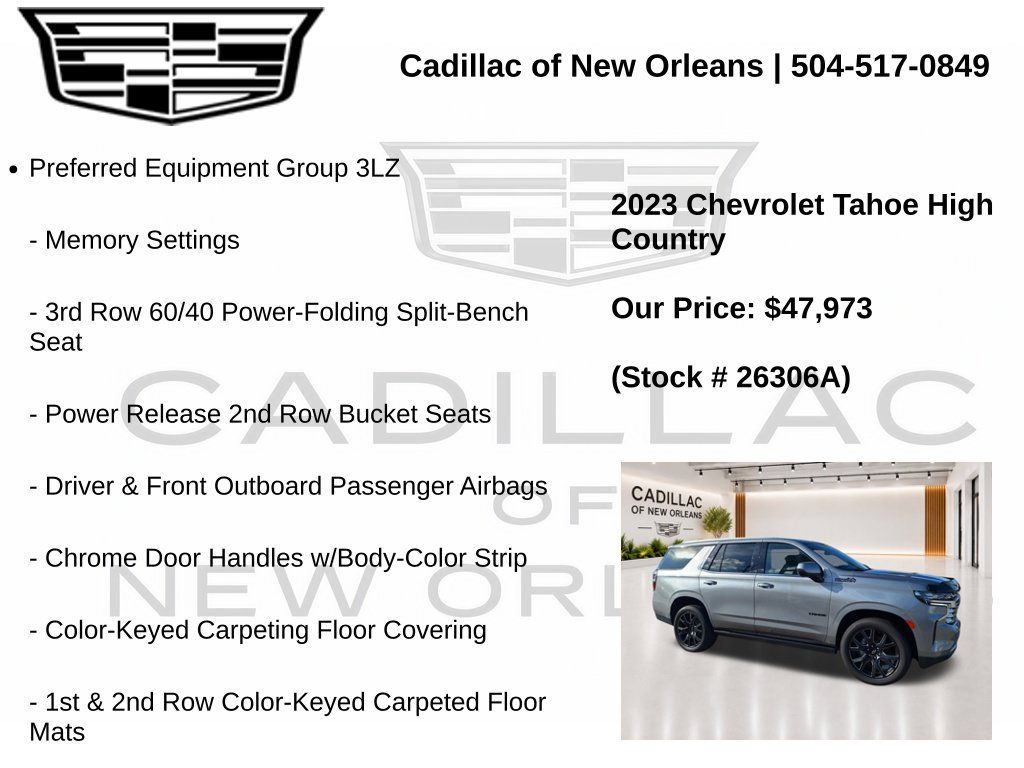 Used 2023 Chevrolet Tahoe High Country RWD image 7