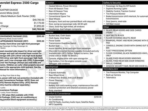Certified 2024 Chevrolet Express 2500 w/ Driver Convenience Package RWD image 5