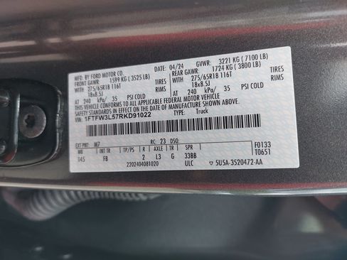 Used 2024 Ford F150 XLT w/ Equipment Group 302A MID AWD/4WD image 38