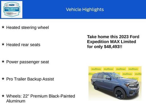 Certified 2023 Ford Expedition Max Limited AWD/4WD image 20