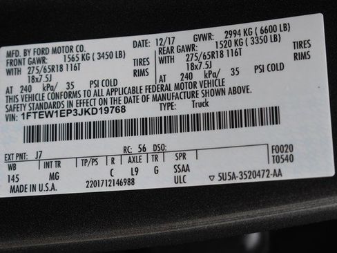 Used 2018 Ford F150 XLT w/ Equipment Group 302A Luxury AWD/4WD image 33