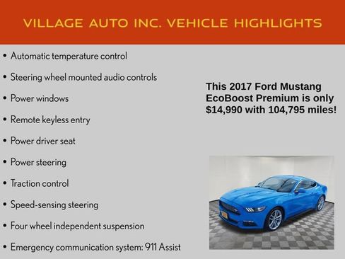 Used 2017 Ford Mustang Premium w/ Pony Package image 21