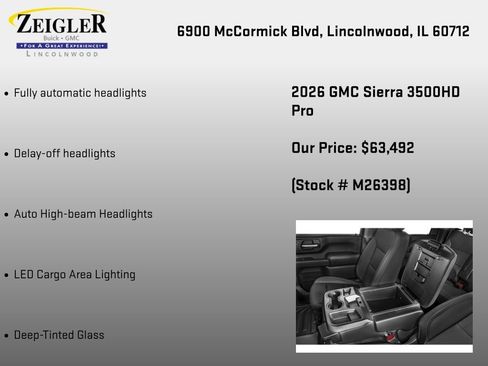 New 2026 GMC Sierra 3500 Pro w/ Convenience Package AWD/4WD image 24