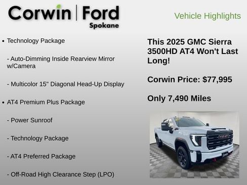 Used 2025 GMC Sierra 3500 AT4 w/ AT4 Premium Plus Package image 36