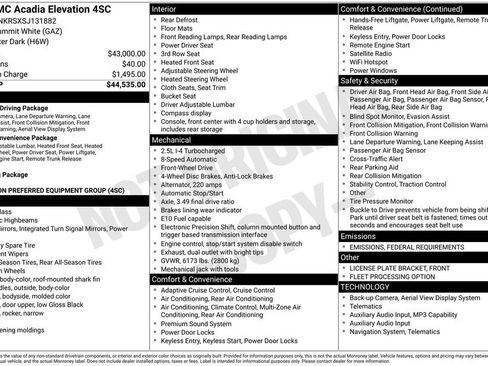 Used 2025 GMC Acadia Elevation image 6