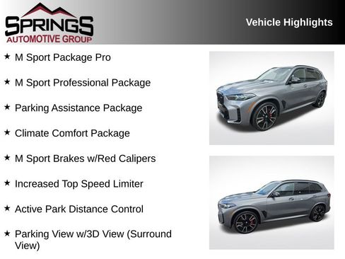 Used 2025 BMW X5 M60i w/ Climate Comfort Package AWD/4WD image 2