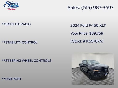 Certified 2024 Ford F150 XLT w/ XLT Black Appearance Package AWD/4WD image 22