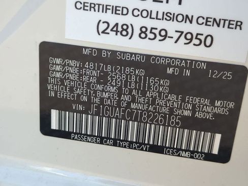 New 2026 Subaru Impreza 2.0i Sport AWD/4WD image 33