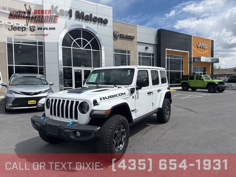 Used 2023 Jeep Wrangler Unlimited Rubicon 4xe w/ Cold Weather Group AWD/4WD image 1