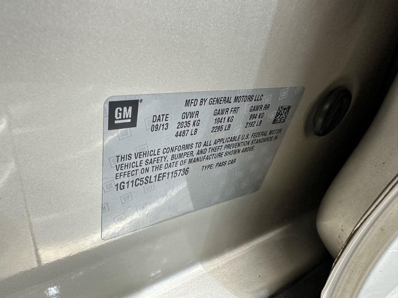 Used 2014 Chevrolet Malibu LT w/ Power Convenience Package FWD image 12