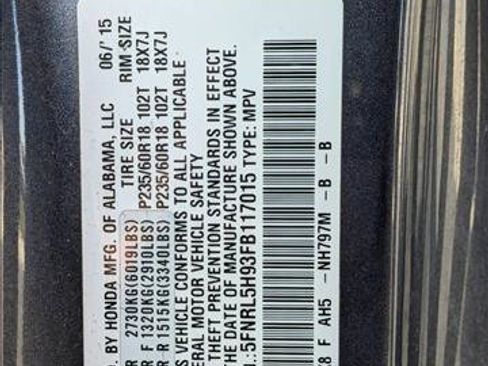 Used 2015 Honda Odyssey Touring Elite image 20