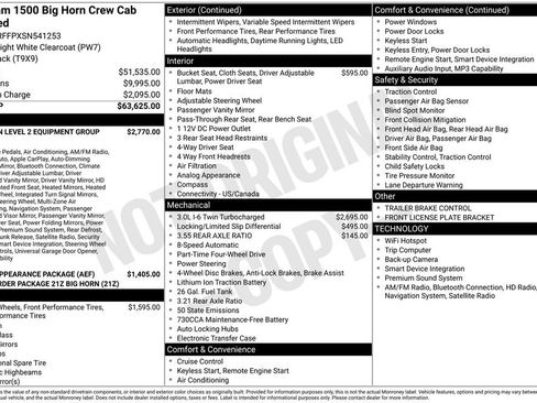 Used 2025 RAM 1500 Big Horn AWD/4WD image 53