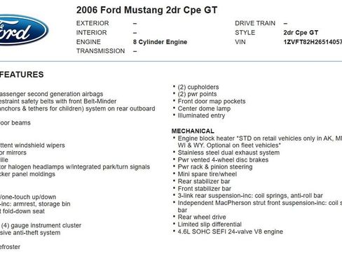 Used 2006 Ford Mustang GT Premium RWD image 29