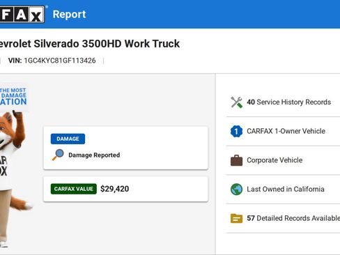 Used 2016 Chevrolet Silverado 3500 W/T w/ WT Convenience Package AWD/4WD image 2