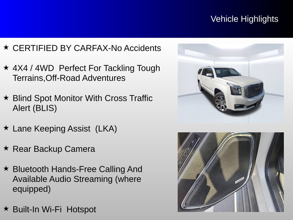 Used 2016 GMC Yukon XL Denali w/ Open Road Package AWD/4WD image 4