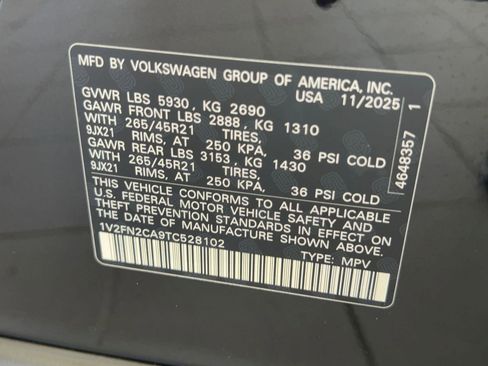 New 2026 Volkswagen Atlas SEL Premium R-Line AWD/4WD image 21