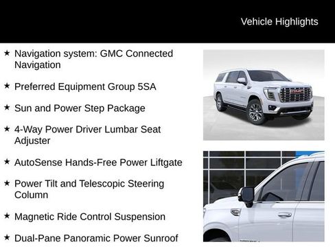 New 2026 GMC Yukon XL Denali w/ Sun & Power Step Package AWD/4WD image 8
