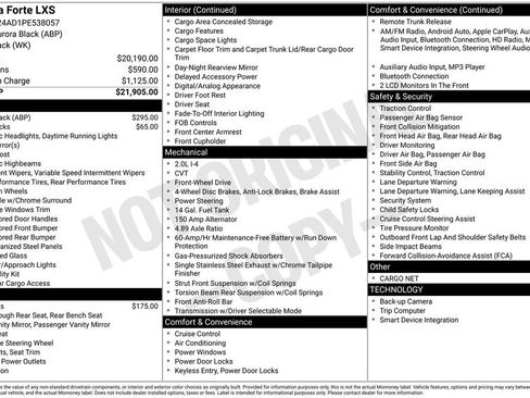 Used 2023 Kia Forte LXS image 9
