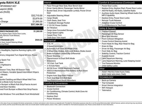 Certified 2025 Toyota RAV4 XLE w/ Convenience Package AWD/4WD image 23