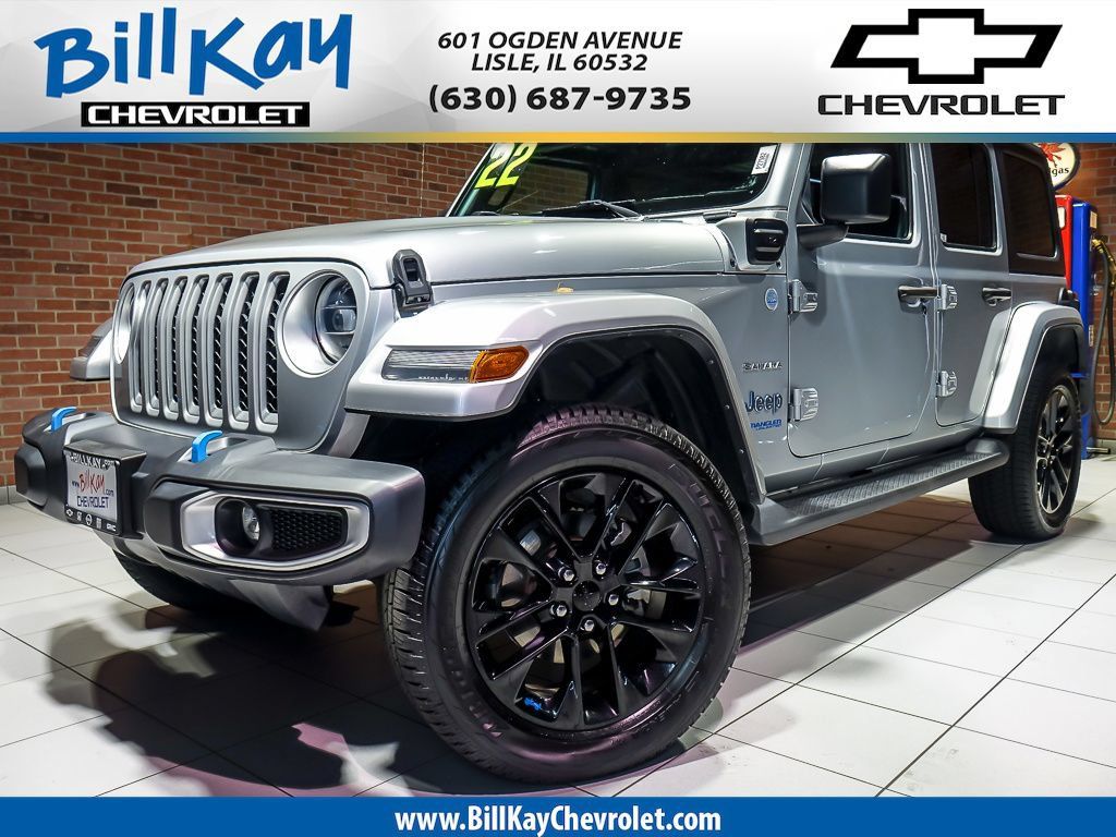 Used 2022 Jeep Wrangler Unlimited Sahara w/ Cold Weather Group AWD/4WD image 1