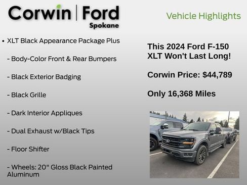 Used 2024 Ford F150 XLT w/ Equipment Group 302A MID AWD/4WD image 6