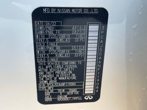 Used 2022 INFINITI QX50 Essential image 37