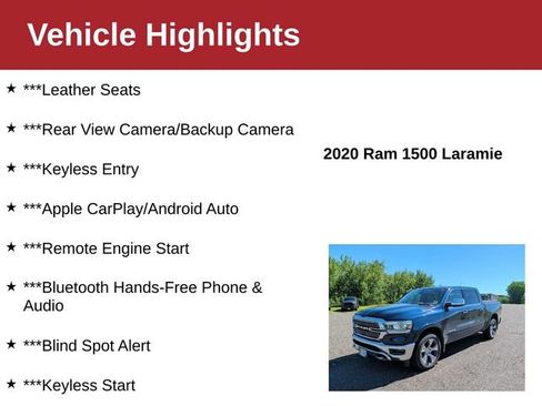 Used 2020 RAM 1500 Laramie AWD/4WD image 4