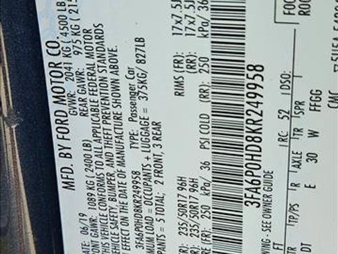 Used 2019 Ford Fusion SE FWD image 16