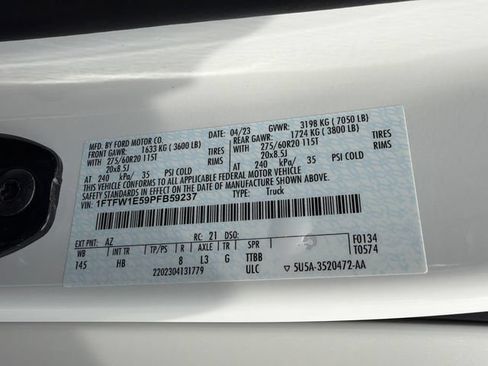 Used 2023 Ford F150 Lariat w/ Equipment Group 502A High AWD/4WD image 37