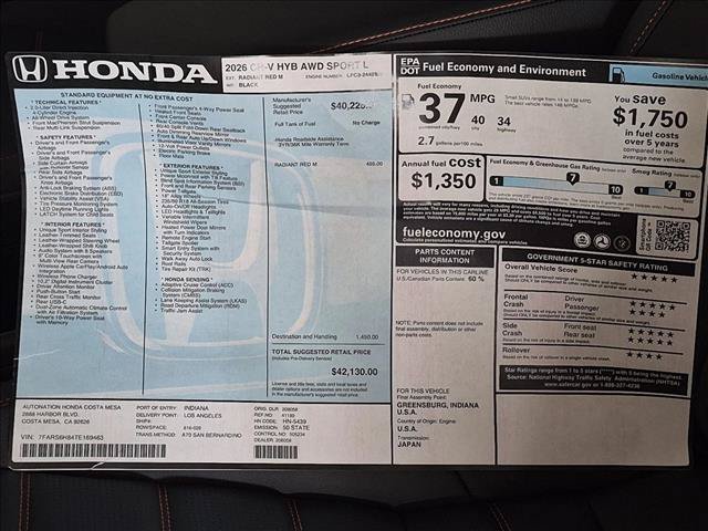 New 2026 Honda CR-V Sport-L image 18