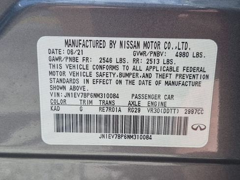 Used 2022 INFINITI Q50 Luxe w/ Cargo Package RWD image 30