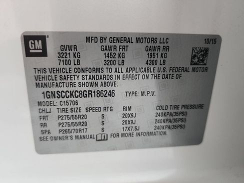 Certified 2016 Chevrolet Tahoe LTZ w/ Max Trailering Package RWD image 34