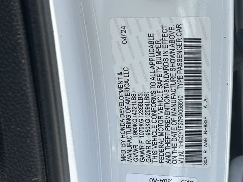 Certified 2024 Honda Accord LX image 29