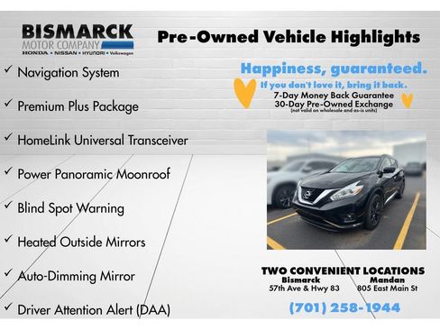 Used 2017 Nissan Murano SV w/ Premium Plus Package AWD/4WD image 8