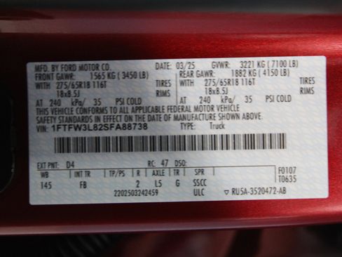 New 2025 Ford F150 XLT w/ Equipment Group 302A MID image 40