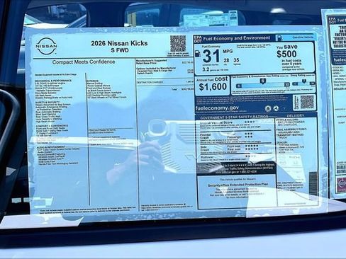 New 2026 Nissan Kicks S FWD image 12
