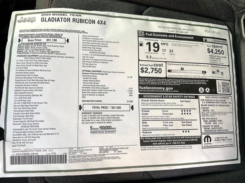 New 2025 Jeep Gladiator Rubicon w/ Convenience Group image 14