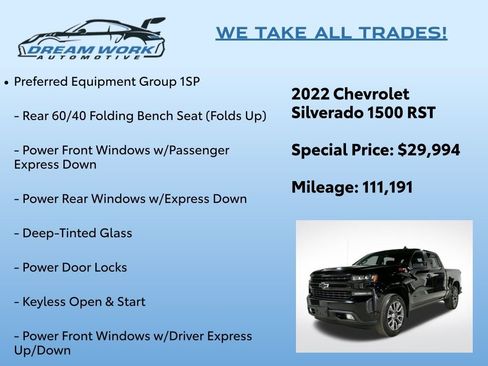 Used 2022 Chevrolet Silverado 1500 RST w/ Z71 Off-Road Package image 2