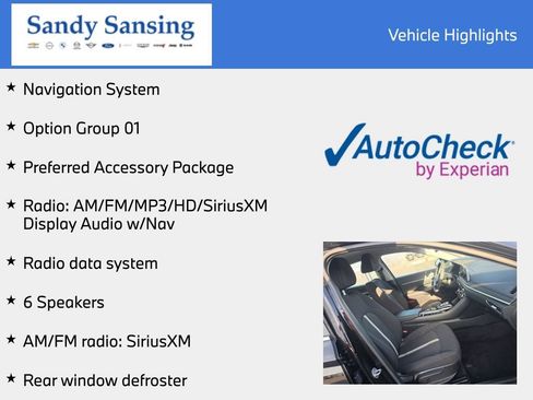 Used 2023 Hyundai Sonata SEL w/ Preferred Accessory Package FWD image 7