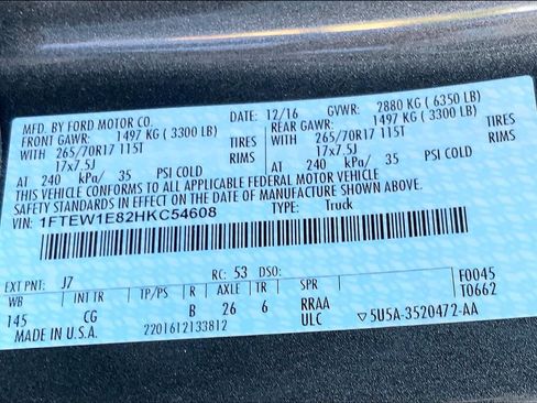 Used 2017 Ford F150 XL w/ Equipment Group 101A Mid AWD/4WD image 35