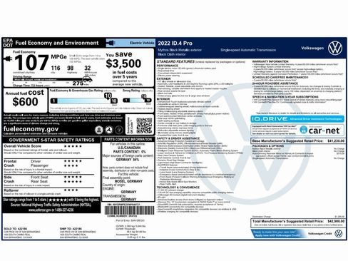 Used 2022 Volkswagen ID.4 Pro image 2