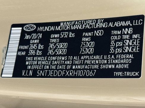 Certified 2024 Hyundai Santa Cruz Limited AWD/4WD image 38